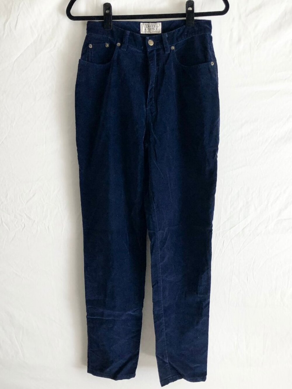 Vintage 90s Limited Jeans Navy Velvet Jeans Size 8
